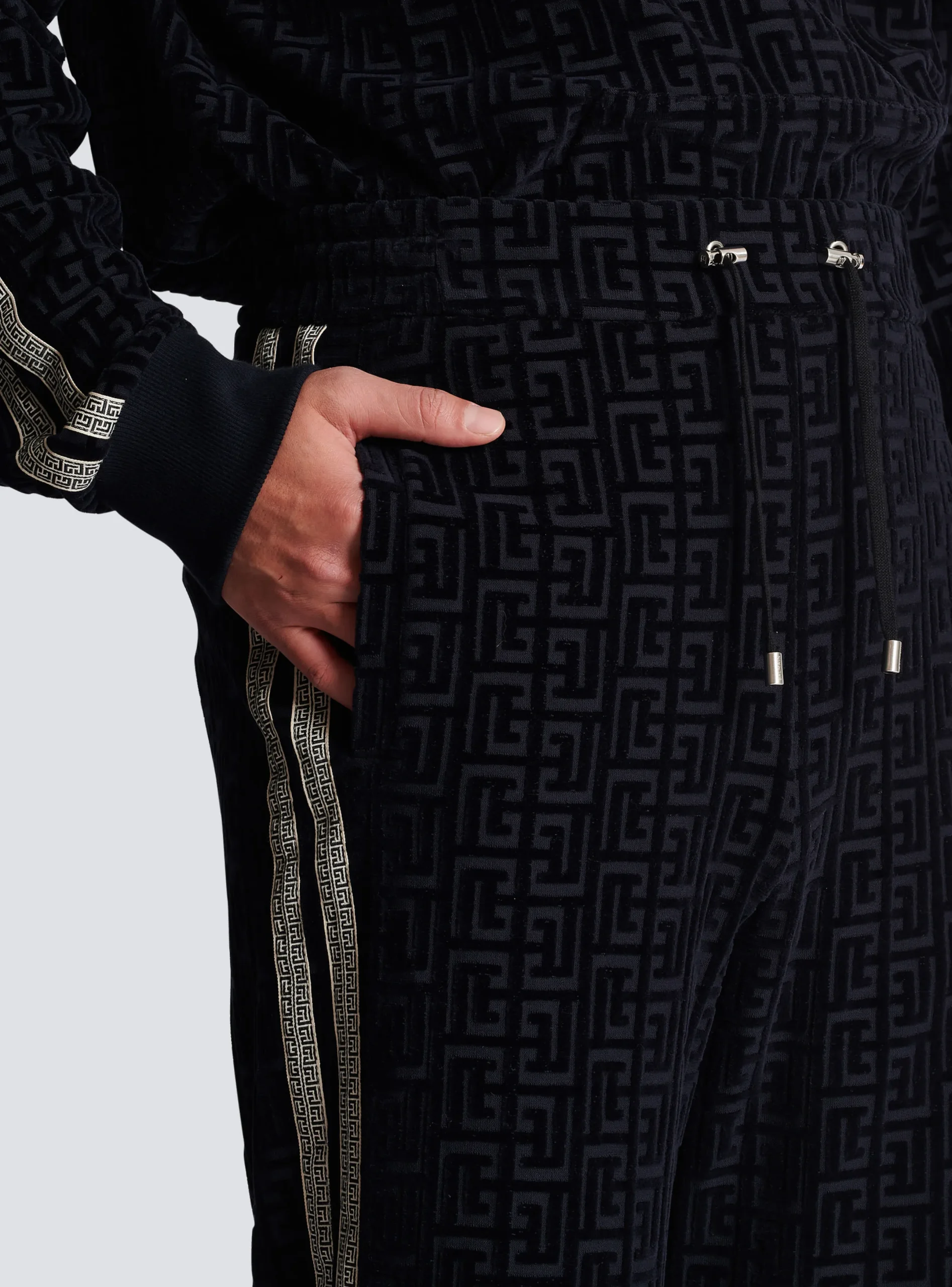 Discount Monogrammed Velvet Joggers Sportswear|Trousers And Shorts