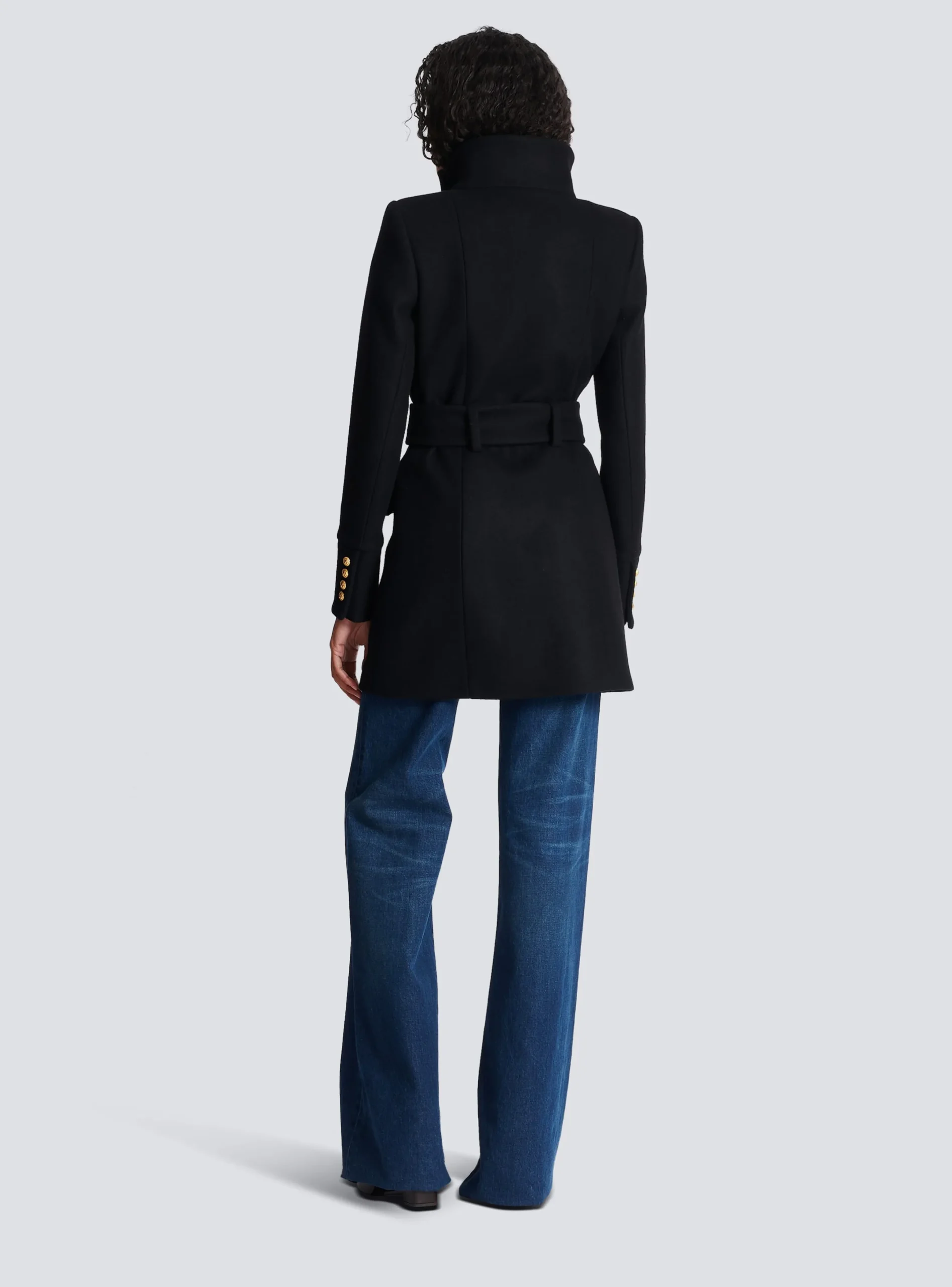 Flash Sale Officer Coat With Belt Women Outerwear