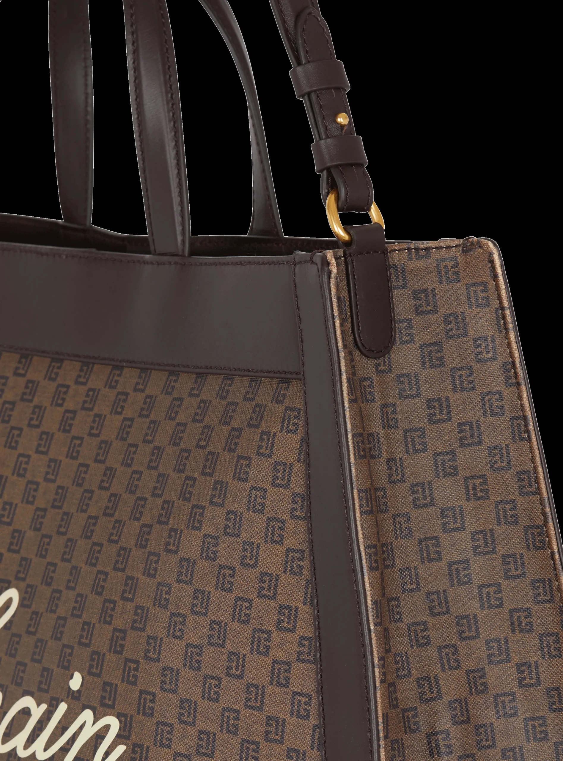 Discount Olivier's Cabas In Canvas And Leather Women Tote Bags|Shoulder Bags