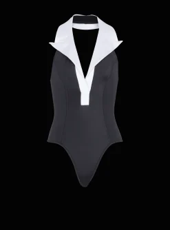 Flash Sale One-piece Swimsuit With Contrasting Collar Women Swimwear