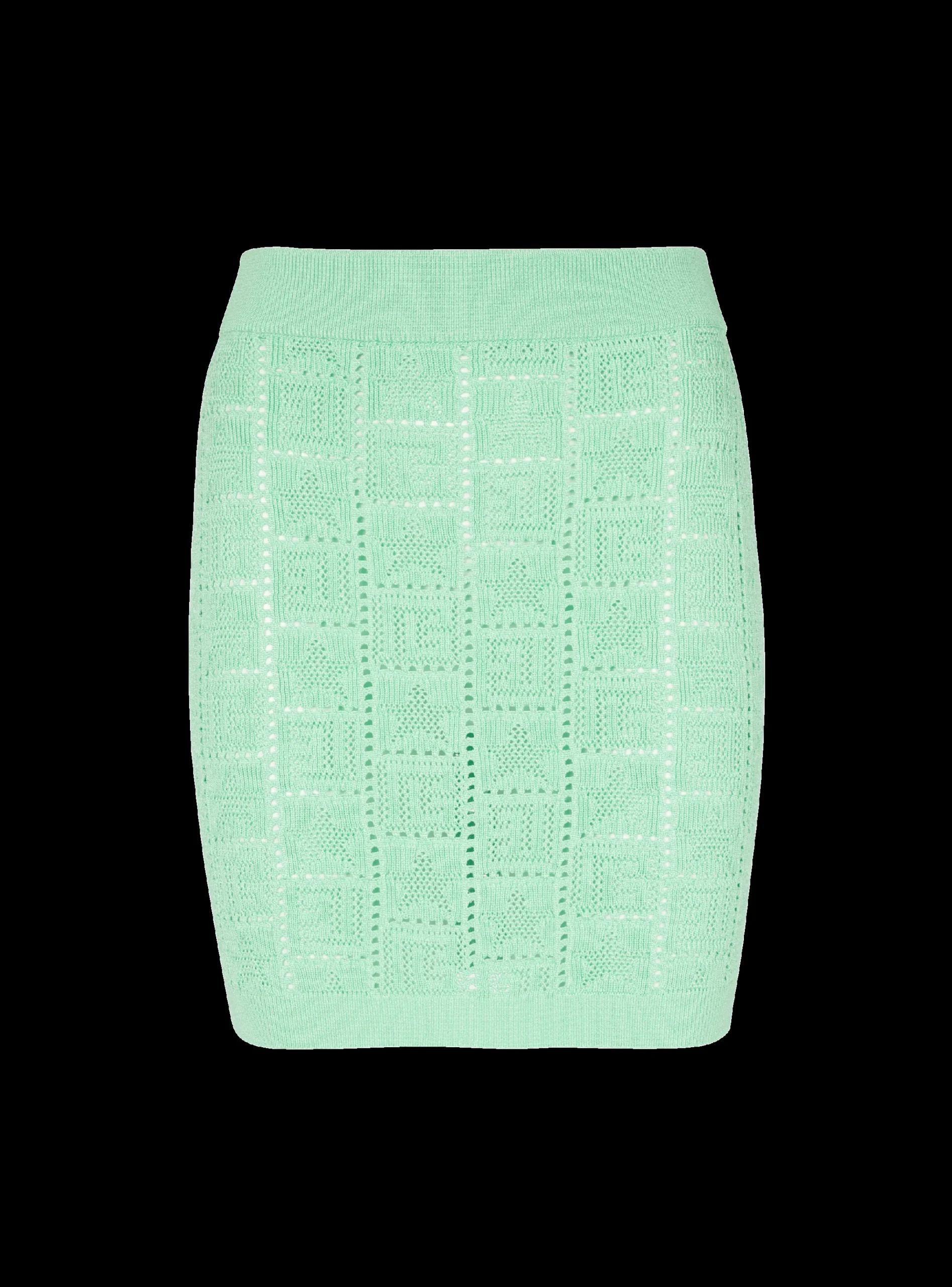 Cheap Openwork Monogram Knit Skirt Women Skirts|Knitwear