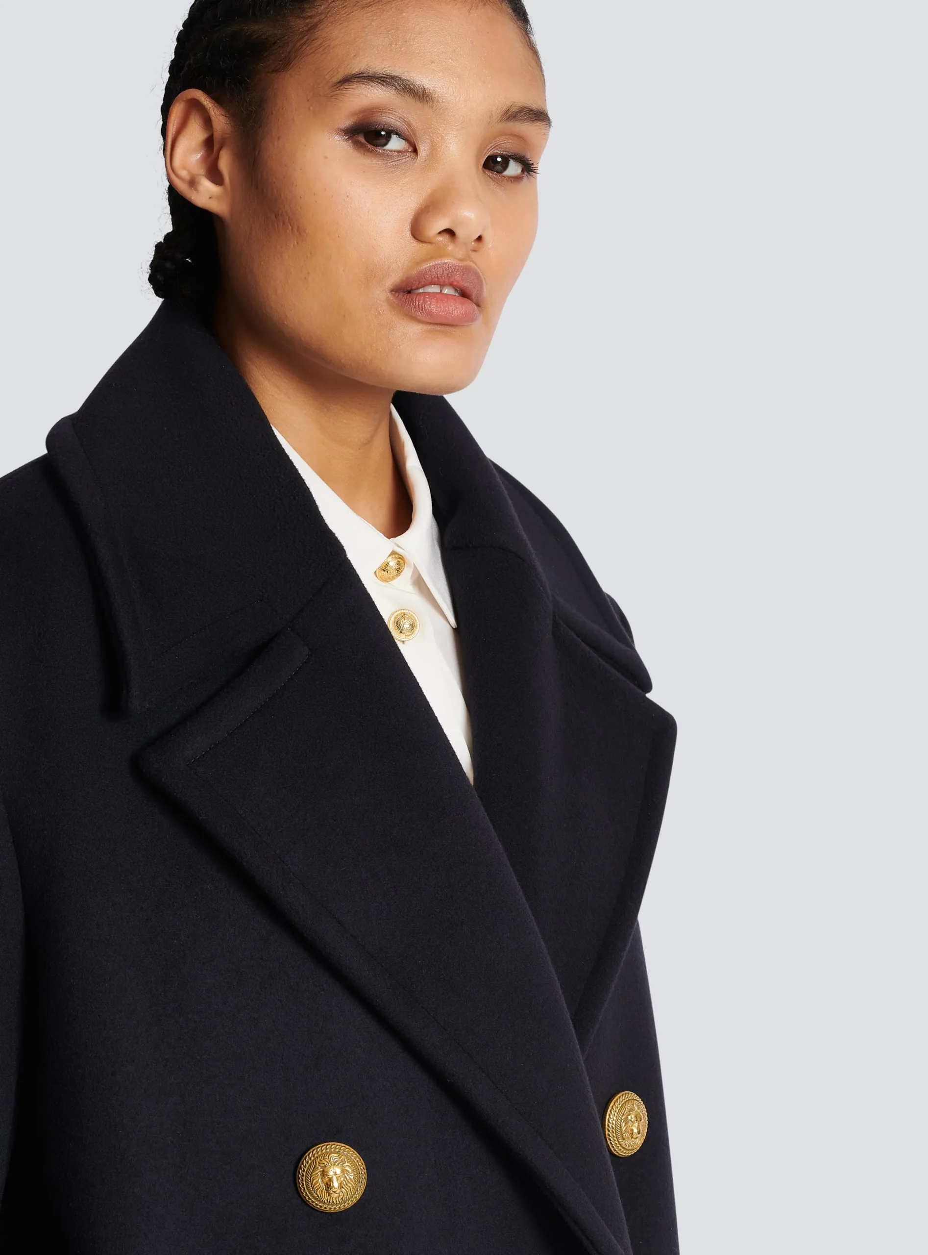 Sale Oversized Double-breasted Coat Women Outerwear
