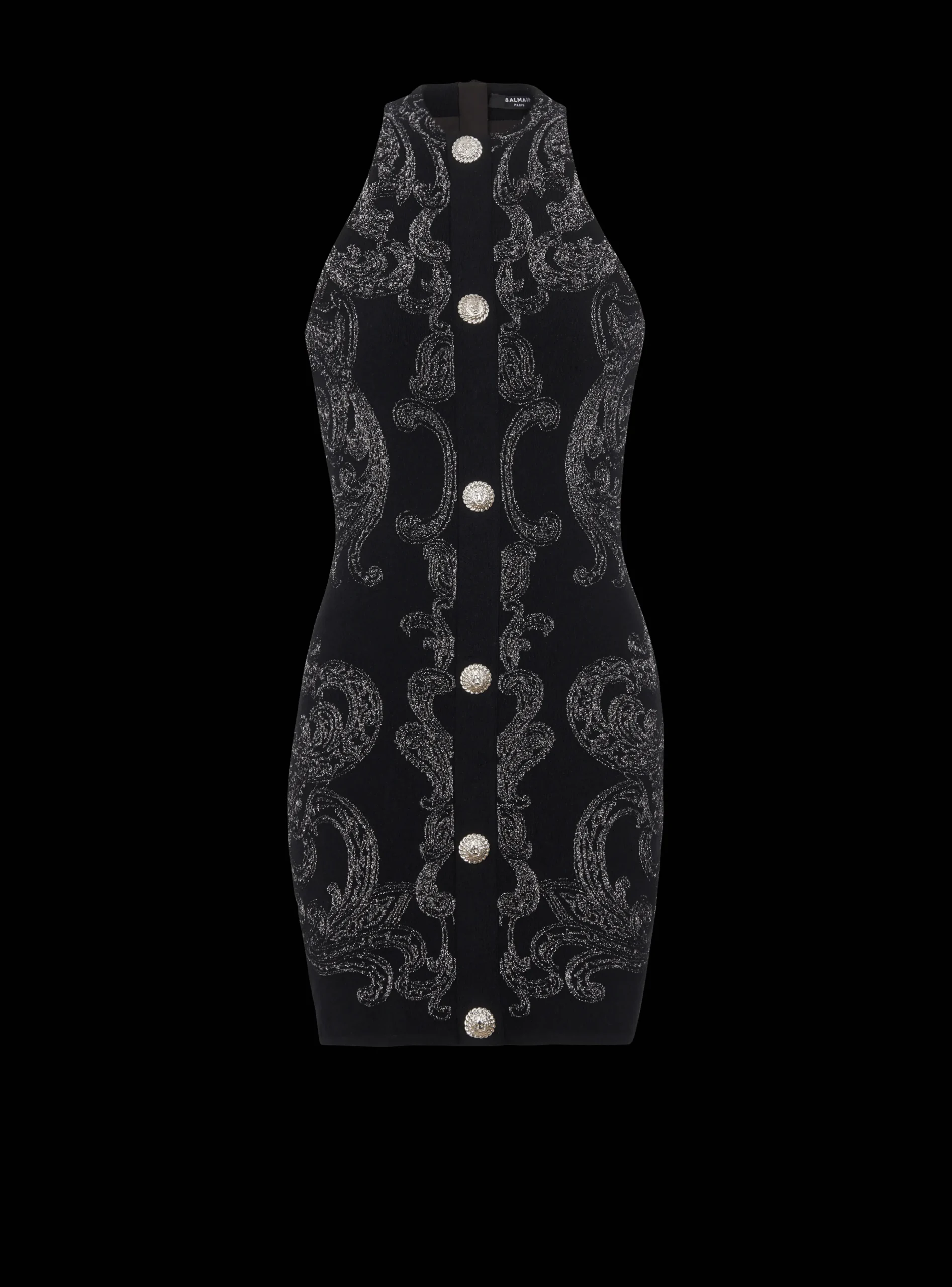 Online Paisley Knit Sleeveless Dress Women Dresses