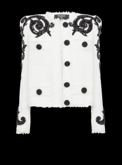 Online Paisley Tweed Jacket Women Jackets And Blazers