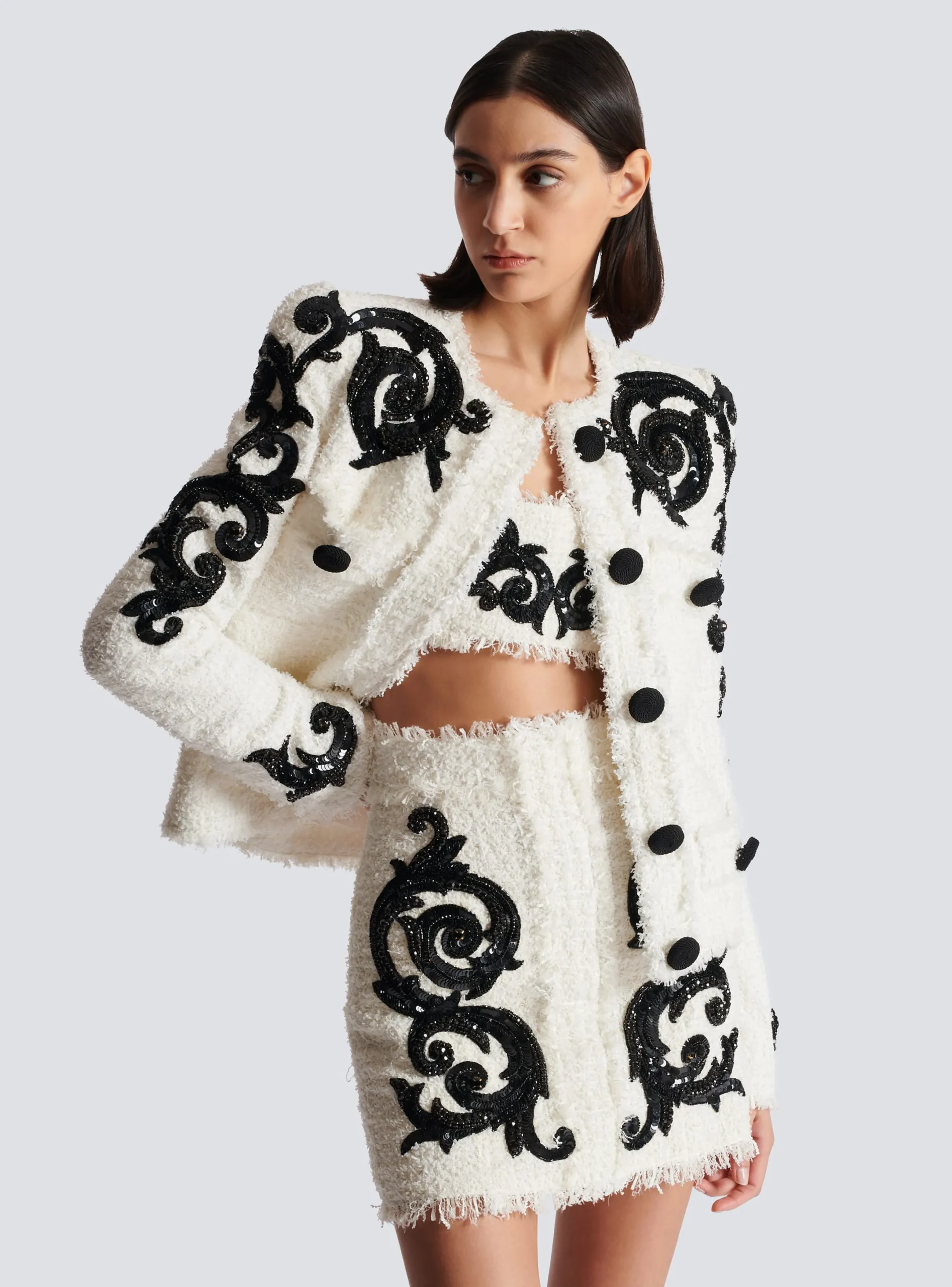 Online Paisley Tweed Jacket Women Jackets And Blazers
