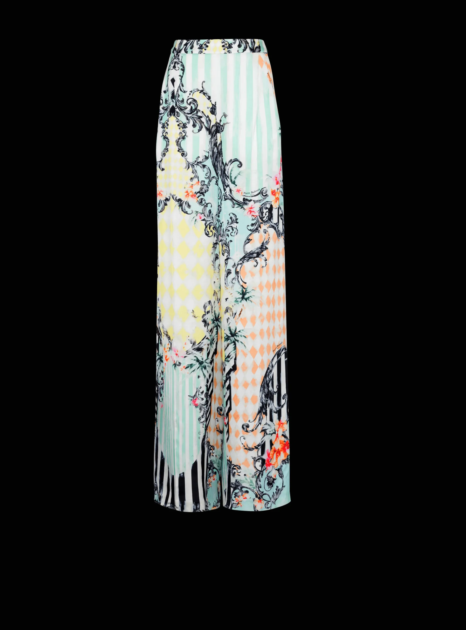 New Palazzo Trousers With Baroque Print Women Trousers And Shorts
