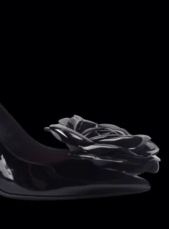 Store Patent Leather Ruby Pumps With Flower Detail Women High Heels & Pumps