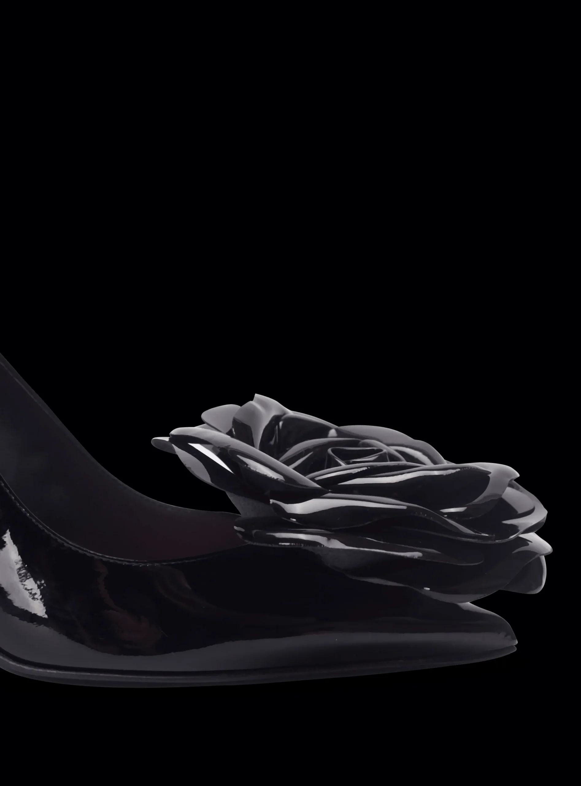 Store Patent Leather Ruby Pumps With Flower Detail Women High Heels & Pumps