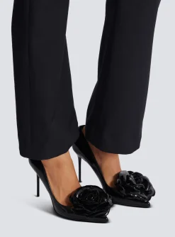 Store Patent Leather Ruby Pumps With Flower Detail Women High Heels & Pumps