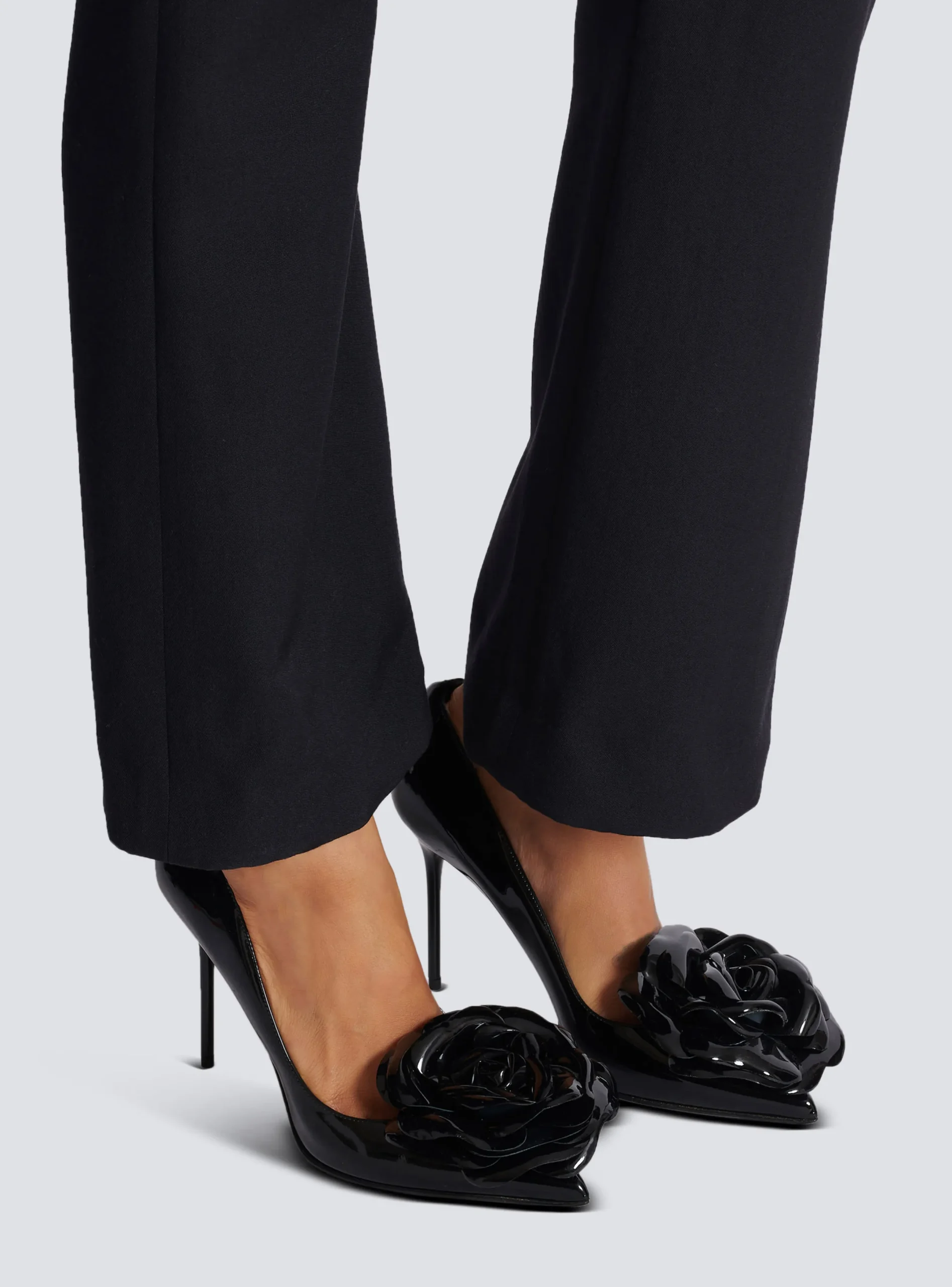 Store Patent Leather Ruby Pumps With Flower Detail Women High Heels & Pumps