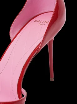 Outlet Patent Leather Uma Sandals With Openwork Grid Women High Heels & Pumps