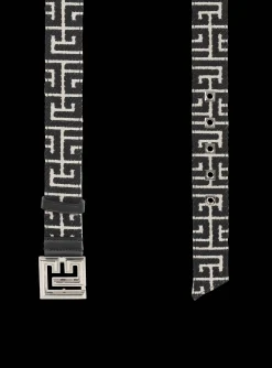 Cheap PB Belt In Monogrammed Jacquard Belts