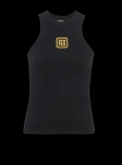 Best Sale PB Embroidered Tank Top Women T-Shirts