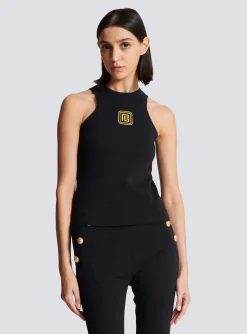 Best Sale PB Embroidered Tank Top Women T-Shirts