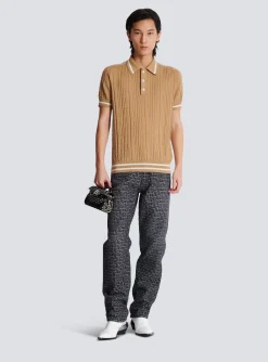 Outlet PB Labyrinth Wool Polo Shirt Knitwear|Shirts And Polos