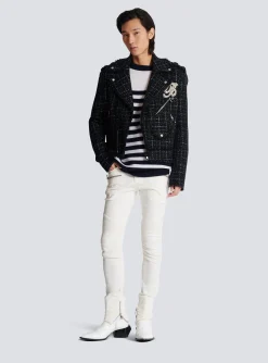 Discount PB Signature Tweed Biker Jacket Outerwear
