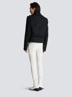 Discount PB Signature Tweed Biker Jacket Outerwear