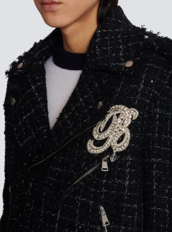 Discount PB Signature Tweed Biker Jacket Outerwear