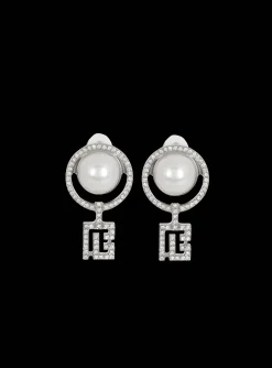 Cheap Pearl Earrings With Art Deco Rhinestones Women Fashion Jewelry