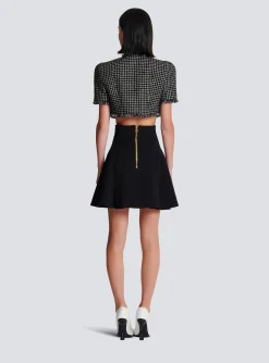 Online Pleated Crepe Tulip Skirt Women Skirts