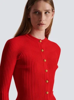 Cheap Pleated Knit Cardigan Women Knitwear