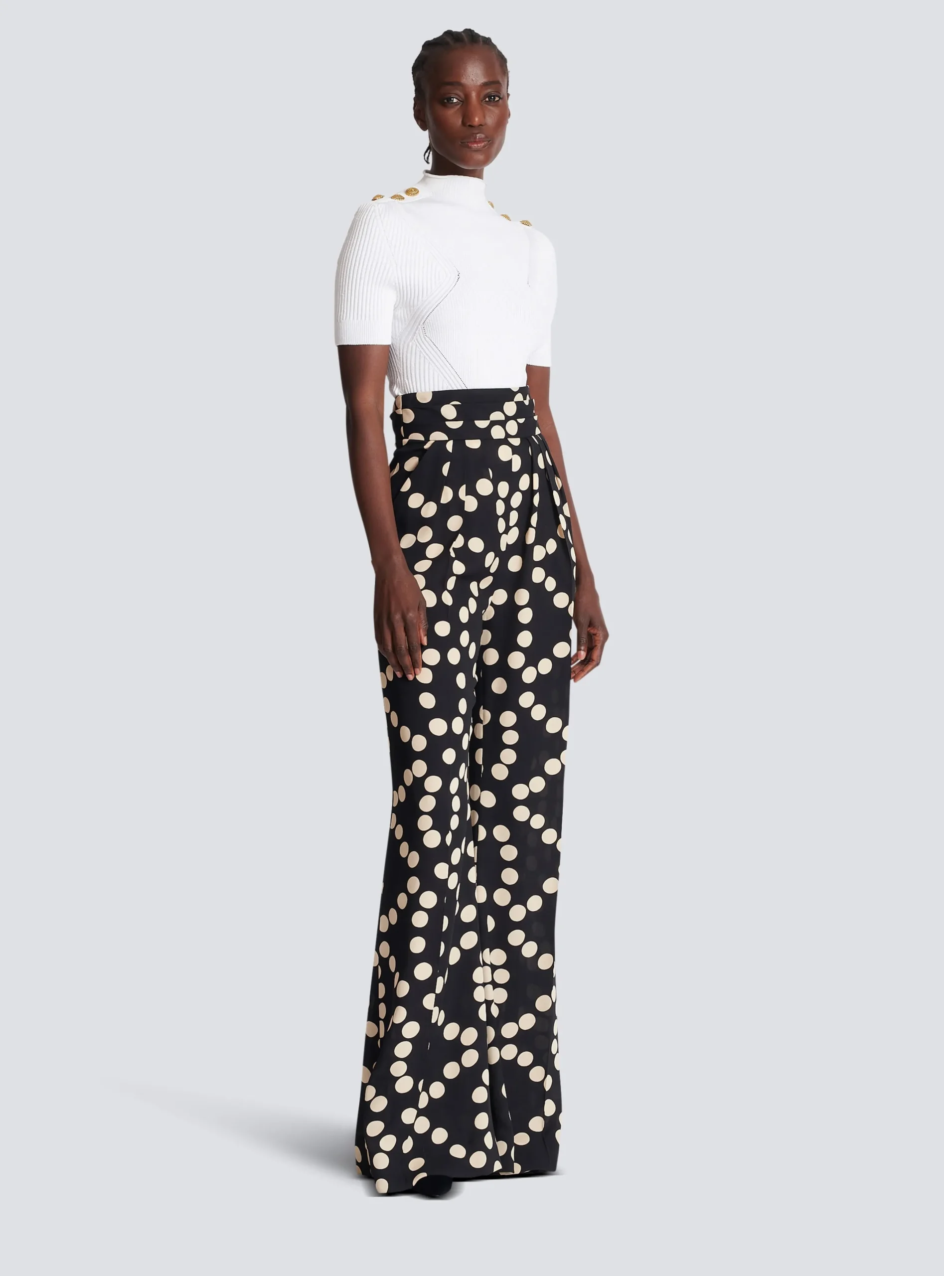 Clearance Polka Dot Wide-leg Trousers Women Trousers And Shorts