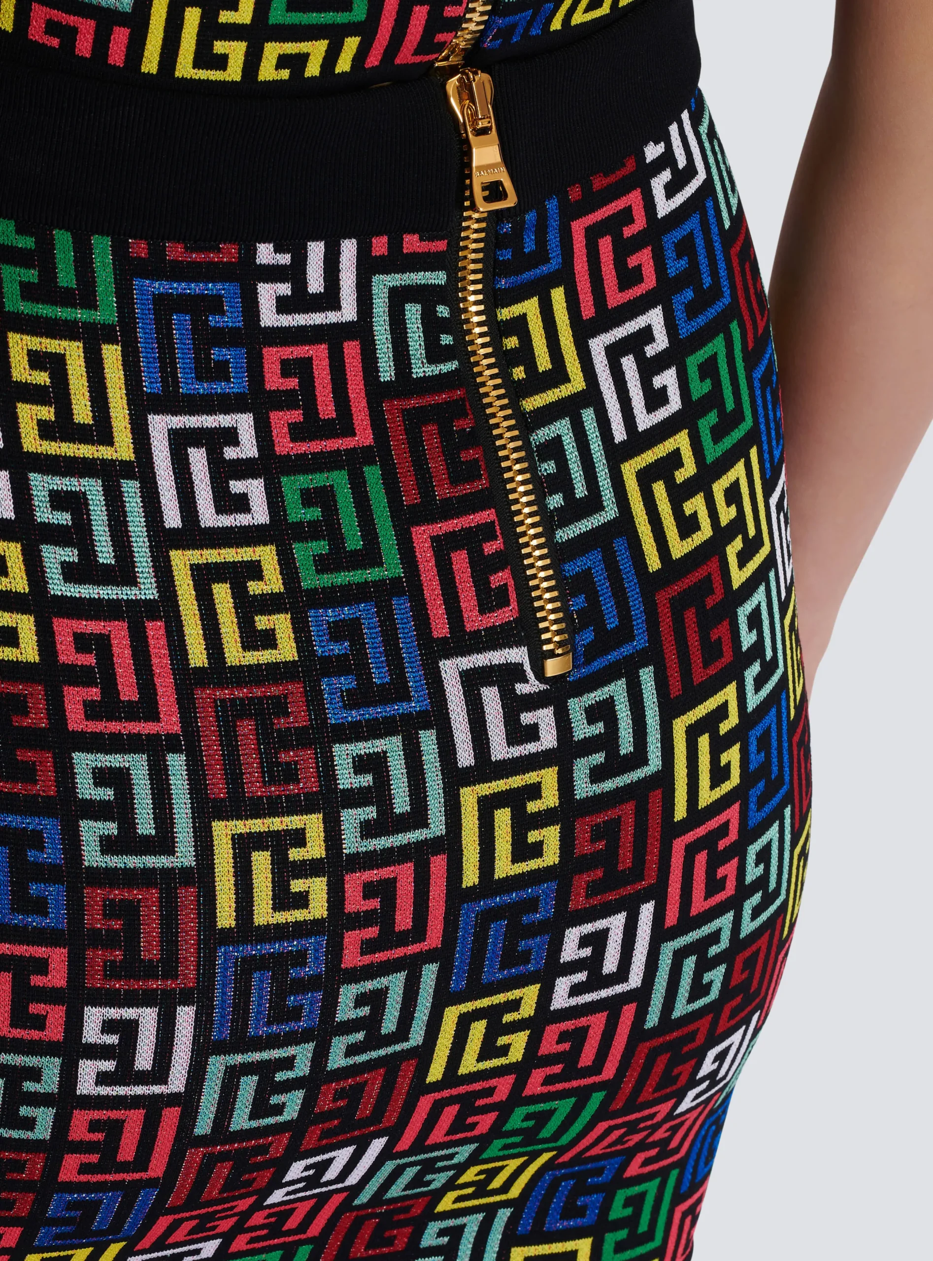 Discount Pop Monogram Knit Skirt Women Skirts
