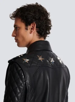 Best Quilted Leather Biker Jacket Outerwear