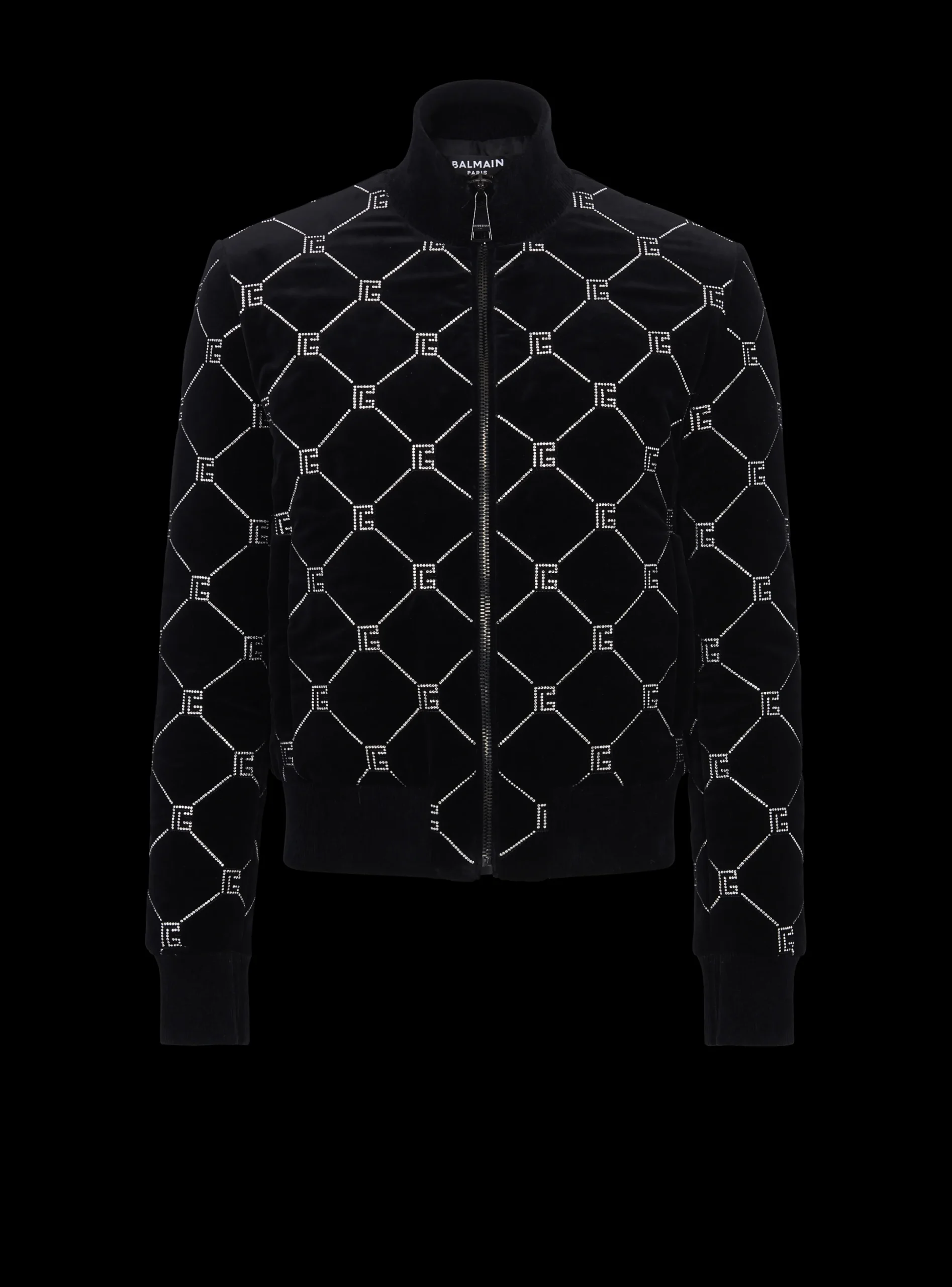 Best Quilted Rhinestone Bomber Jacket Outerwear