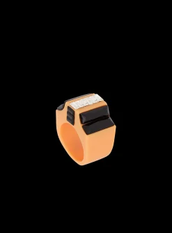 Outlet Resin And Rhinestone Ring Women Fashion Jewelry