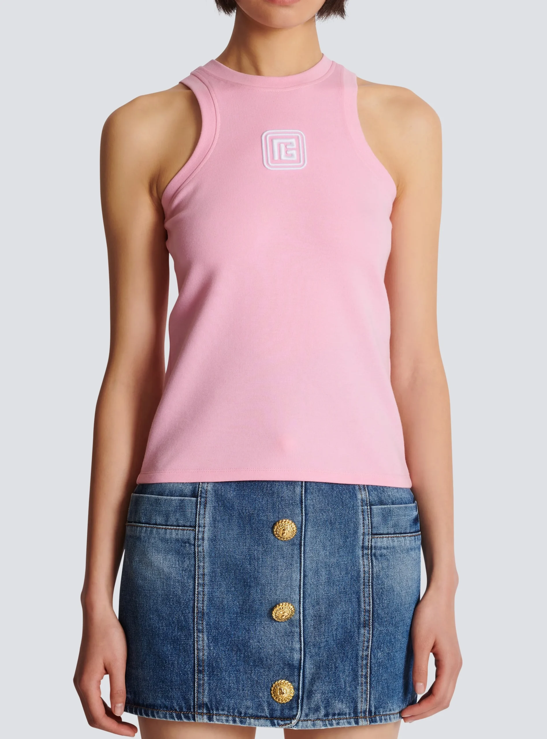 Fashion Retro PB Tank Top Women T-Shirts