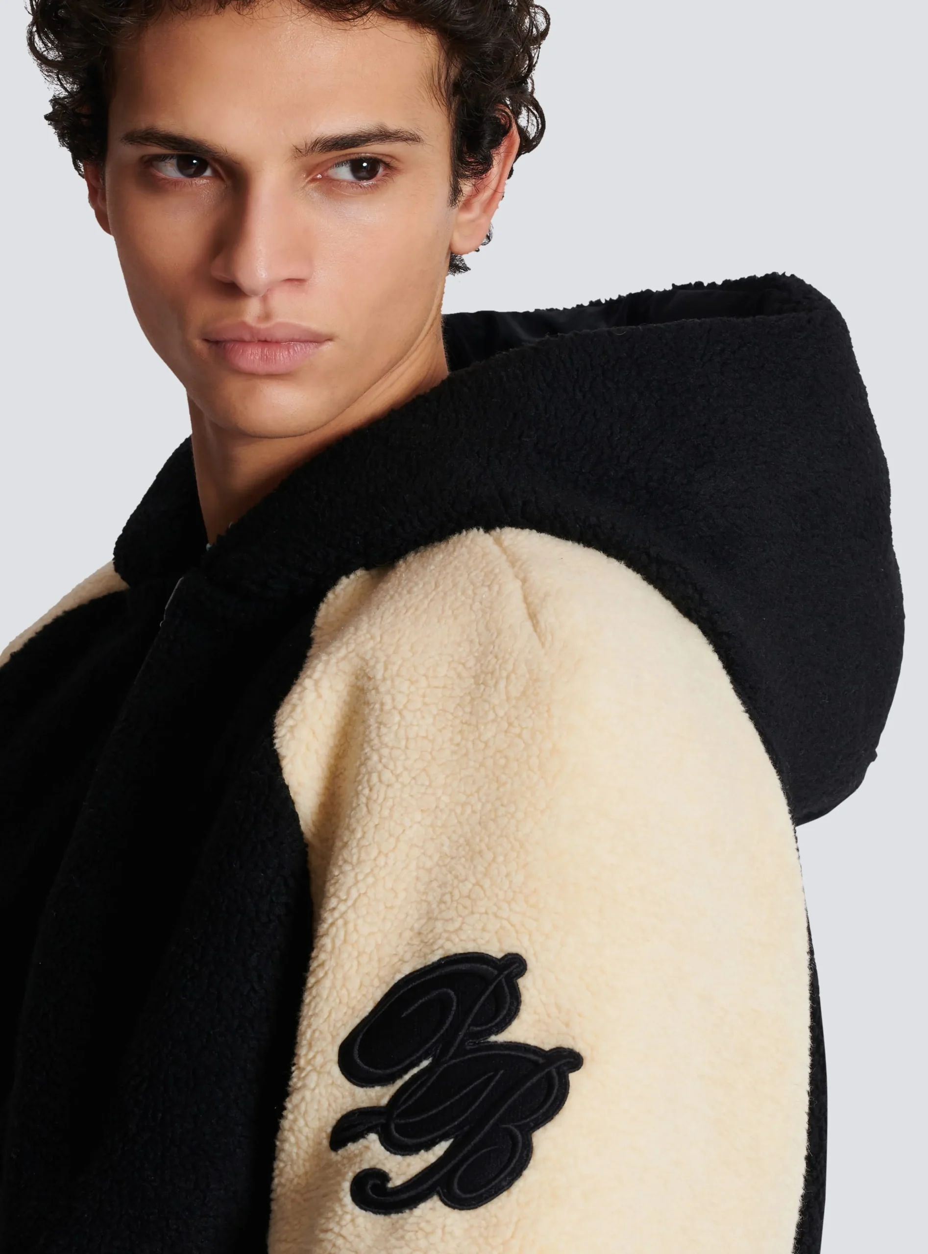 Cheap Reversible Varsity-style Puffer Jacket With Hood Outerwear