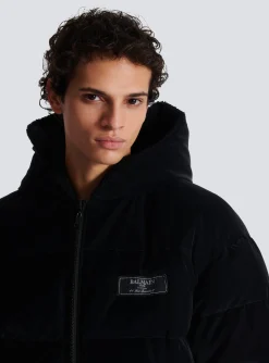 Cheap Reversible Varsity-style Puffer Jacket With Hood Outerwear