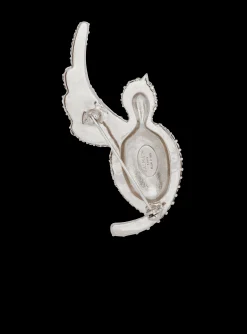 Cheap Rhinestone And Palladium Swallow Brooch Women Fashion Jewelry