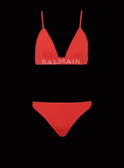 Sale Rhinestoned Triangle Bikini Women Swimwear