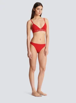 Sale Rhinestoned Triangle Bikini Women Swimwear