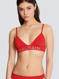 Sale Rhinestoned Triangle Bikini Women Swimwear