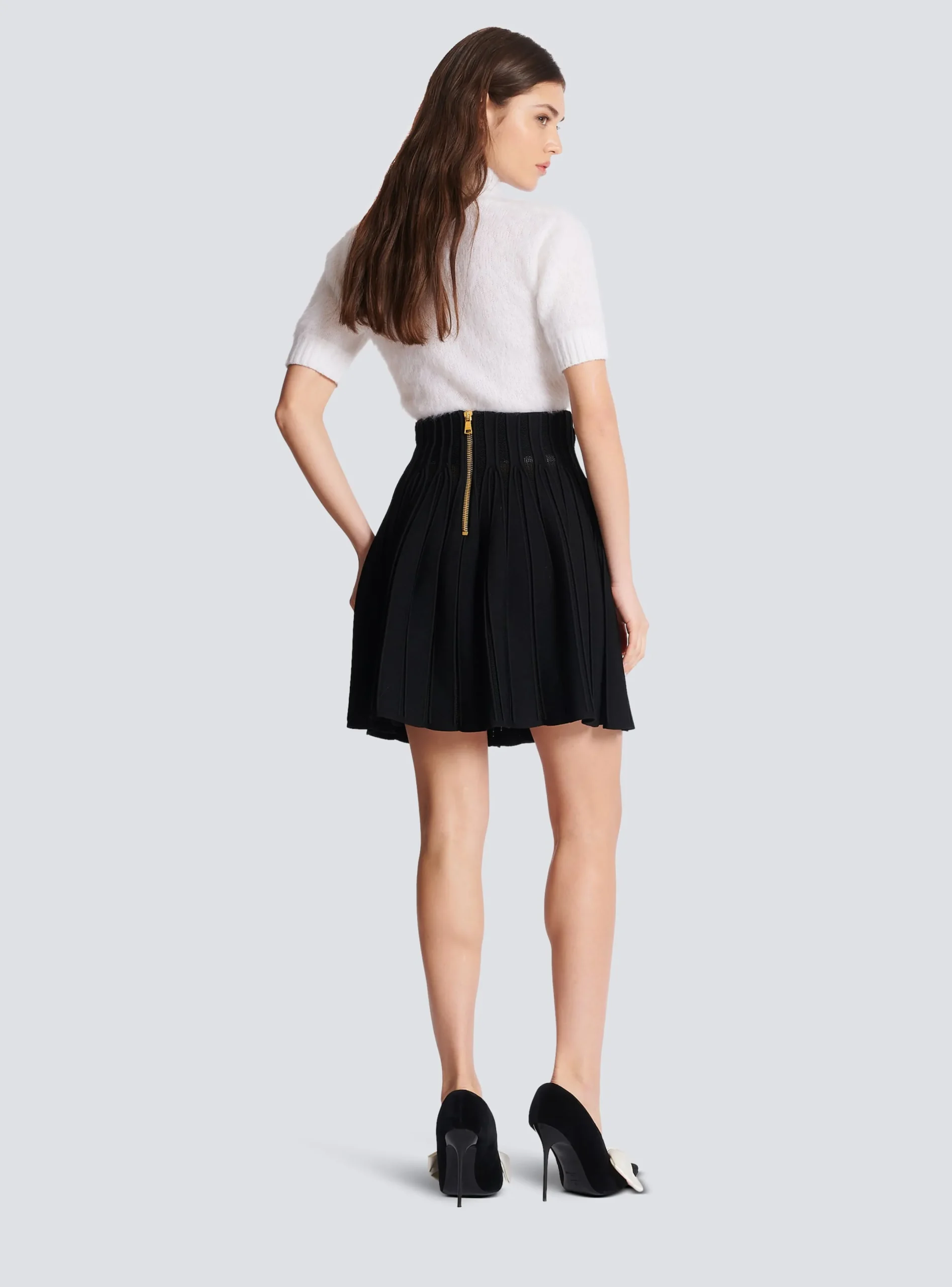 Outlet Ribbed Knit Skater Skirt Women Skirts|Knitwear