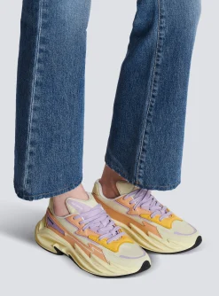 Sale Run-Row Leather And Nylon Trainers Women Women|Sneakers