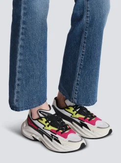 Cheap Run-Row Leather And Nylon Trainers Women Women|Sneakers