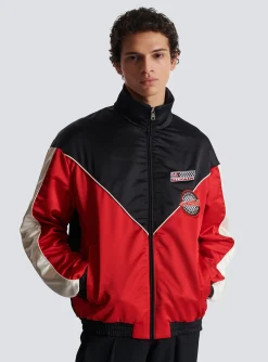 Best Sale Satin Racing Jacket In Three Colours Outerwear