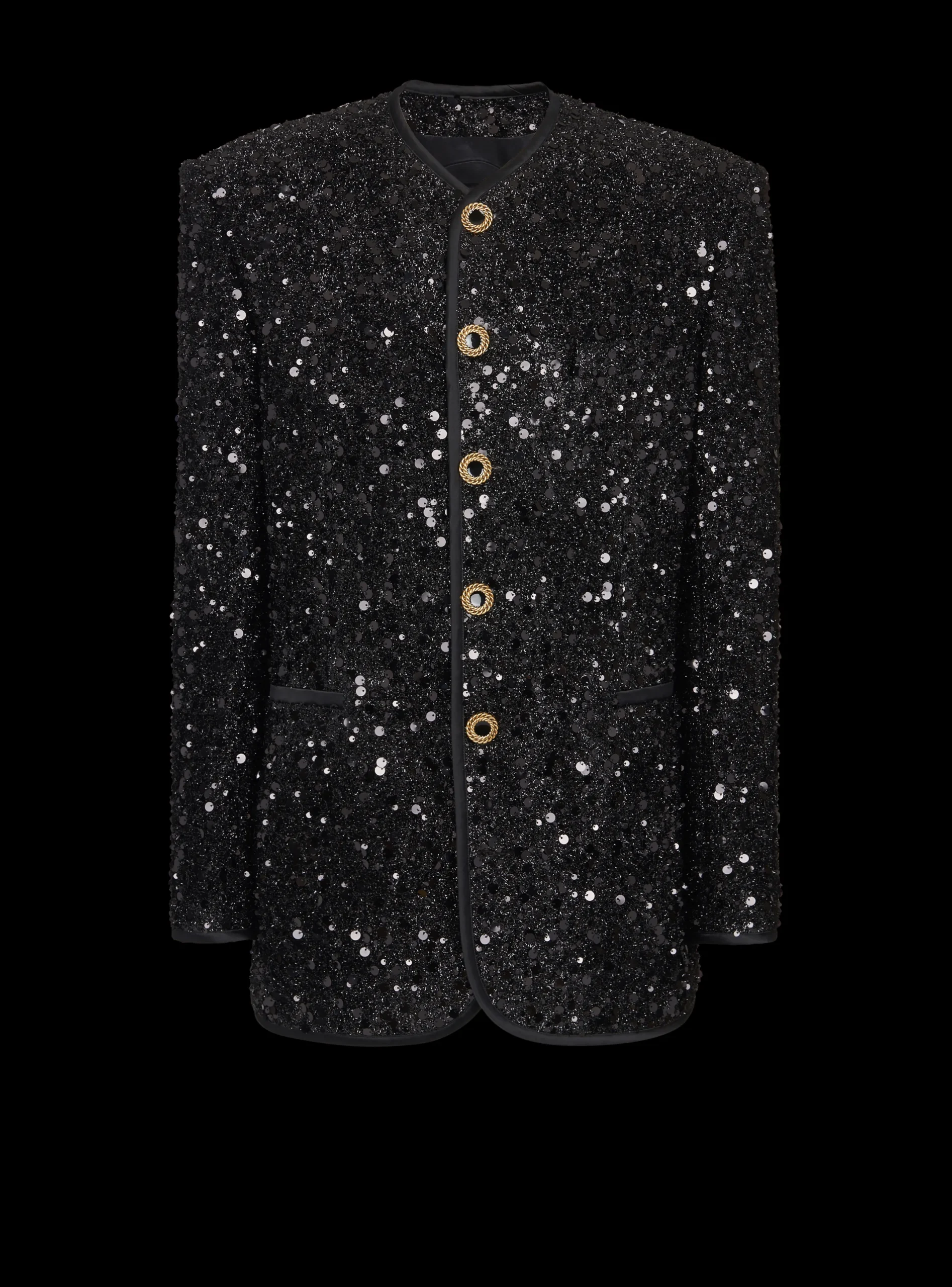 Best Sale Sequinned Lurex Jacket Women Jackets And Blazers|Jackets And Blazers