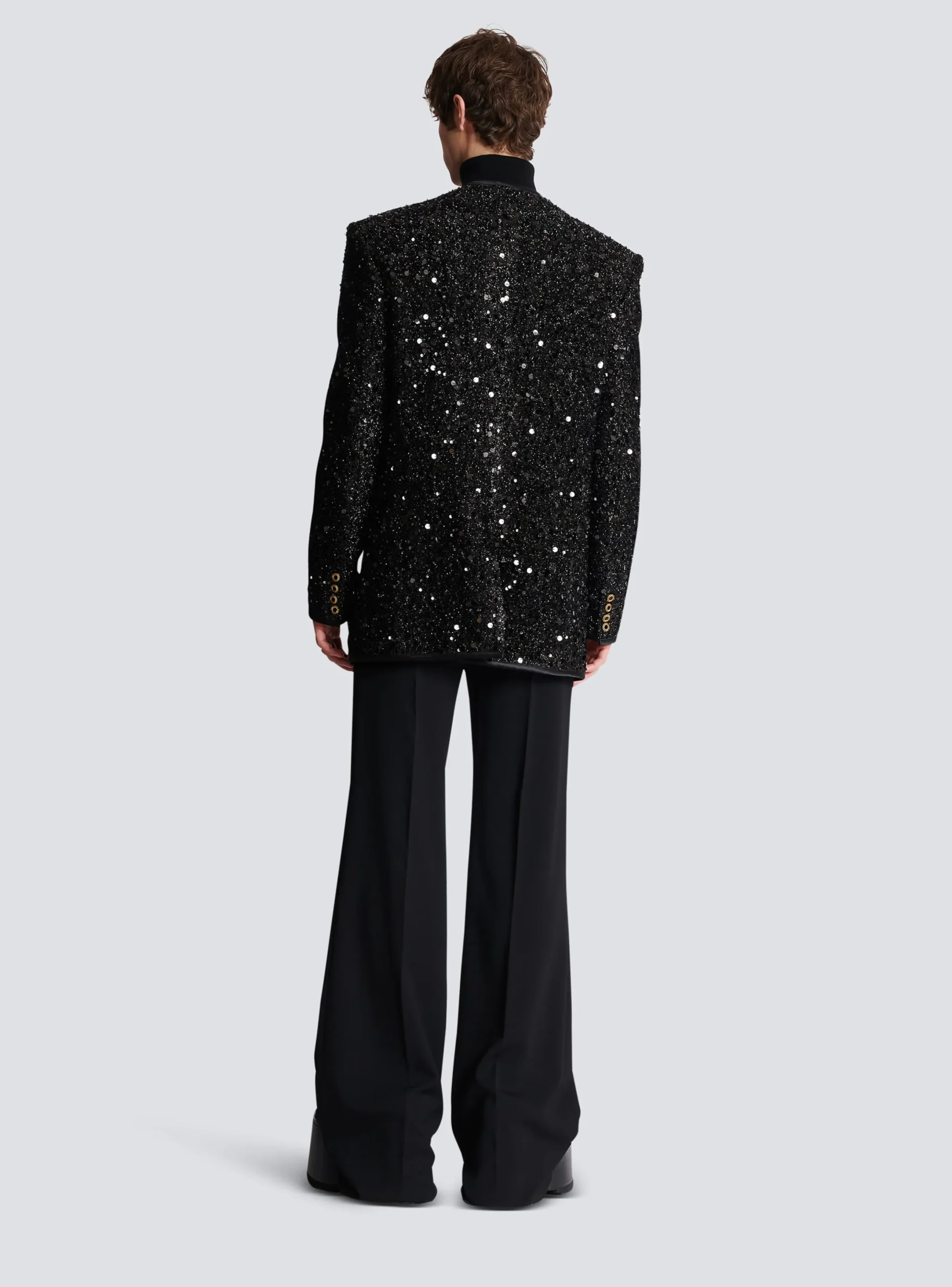 Best Sale Sequinned Lurex Jacket Women Jackets And Blazers|Jackets And Blazers