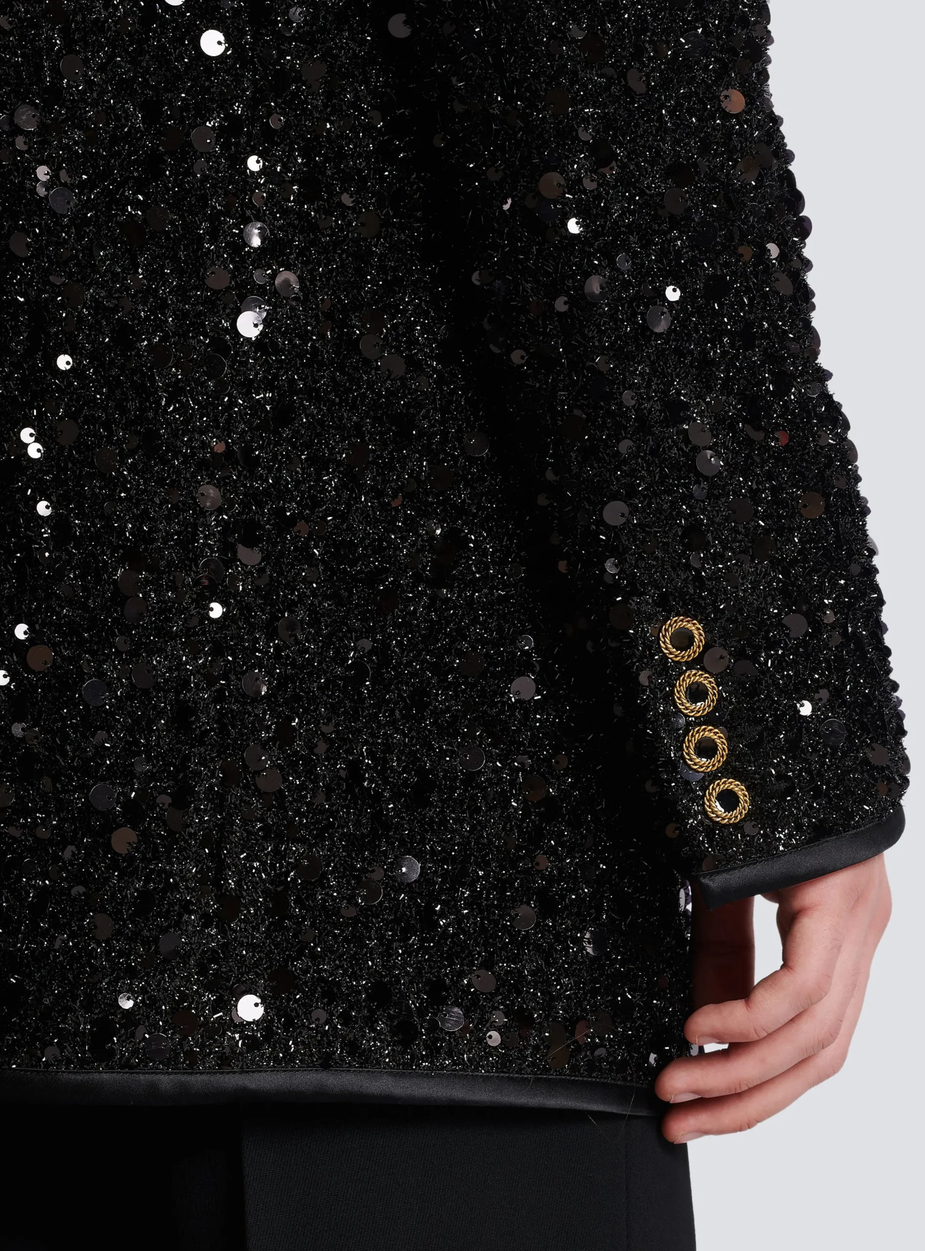 Best Sale Sequinned Lurex Jacket Women Jackets And Blazers|Jackets And Blazers
