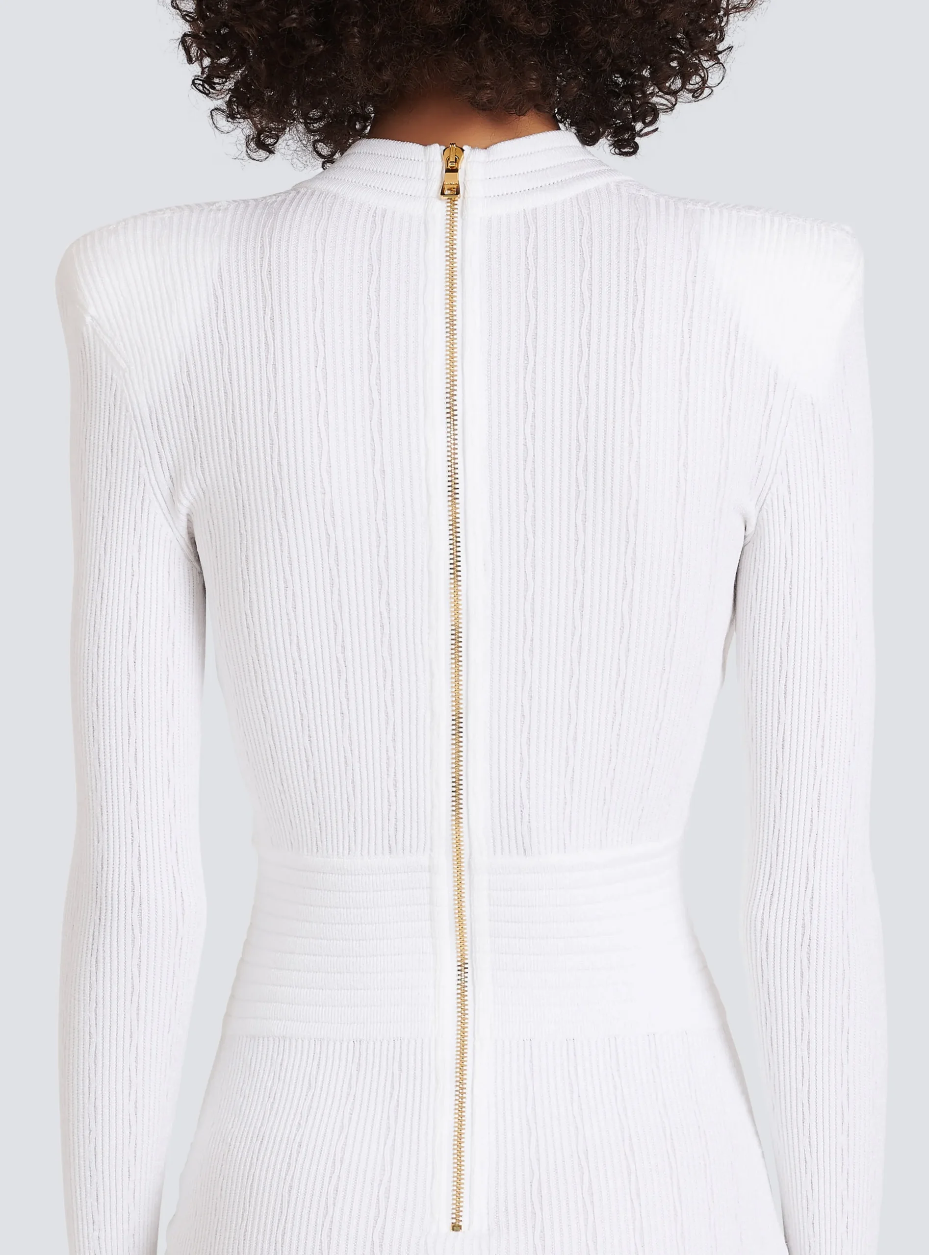 Discount Short Eco-designed Knit Dress With Gold-tone Buttons Women Dresses