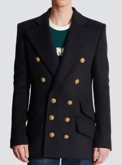 Discount Short Military-style Coat Women Outerwear|Outerwear
