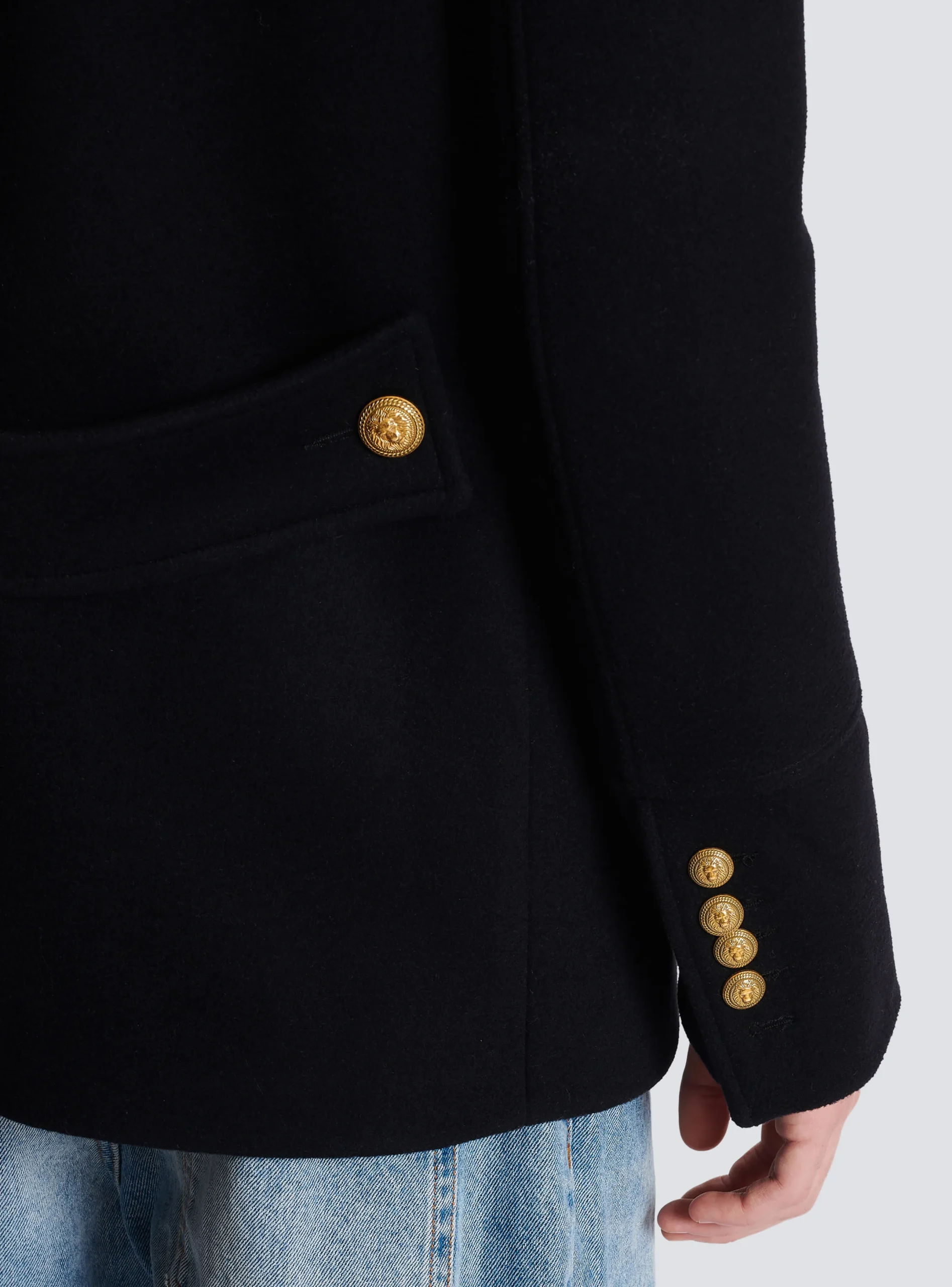 Shop Short Military-style Coat Outerwear