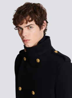 Shop Short Military-style Coat Outerwear
