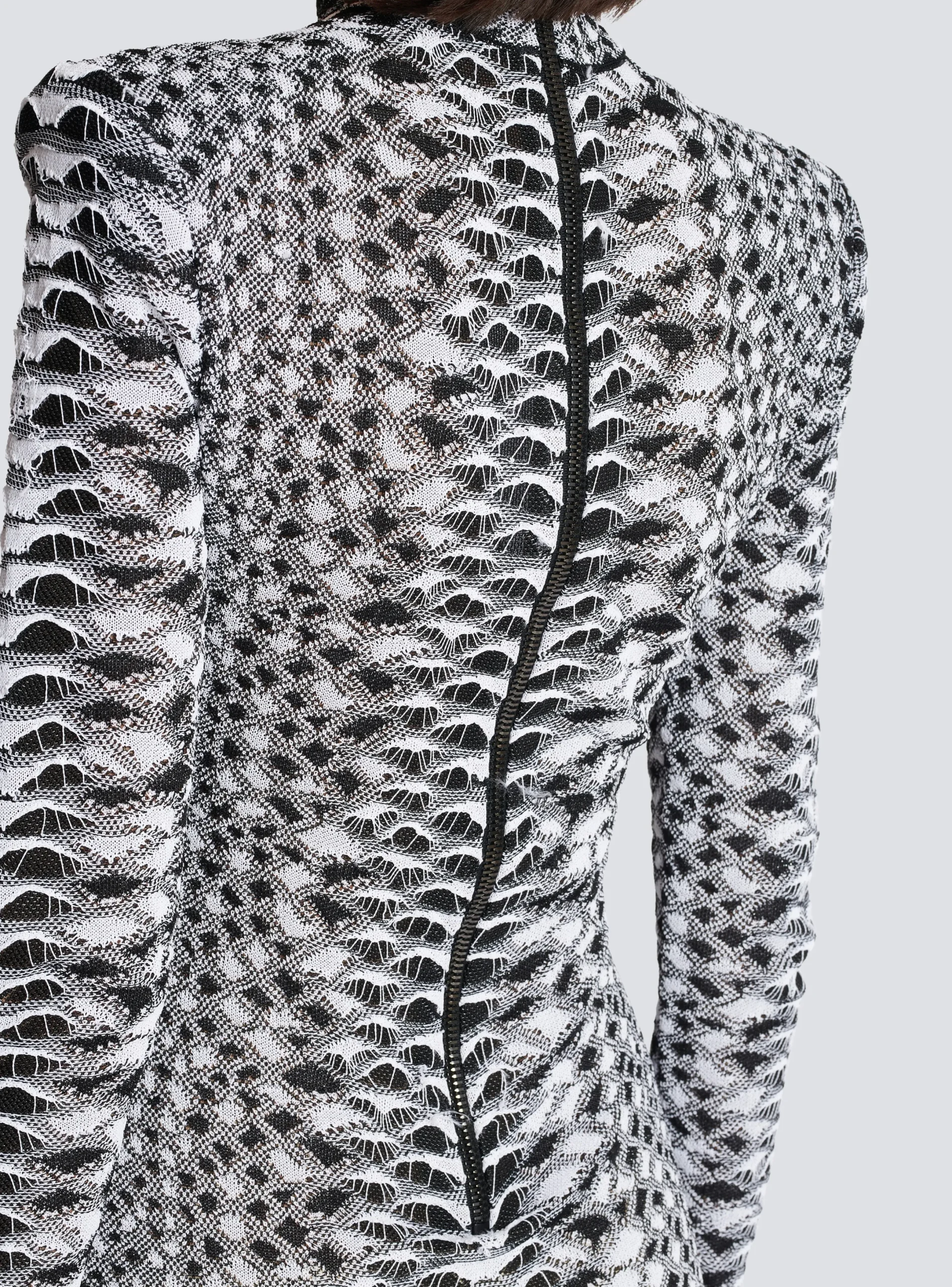 Best Sale Short Snakeskin Textured Knit Dress Women Knitwear|Dresses
