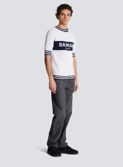 Best Sale Short-sleeved PB Labyrinth Knit T-shirt Knitwear